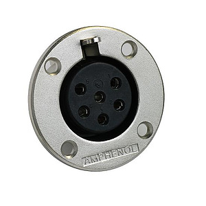 6 Pin Female Panel Mount Connector