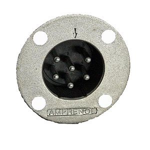 AMPHENOL 6 PIN MALE PANEL MOUNT CONNECTOR