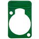 Green lettering plate for D-shape-connectors