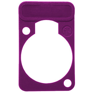 Violet lettering plate for D-shape-connectors