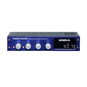 Dante Audio Transceiver - 2 x Mic/Line In  2 x Out