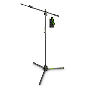 GRAVITY MICROPHONE STAND WITH FOLDING TRIPOD BASE & TELESCOPING BOOM
