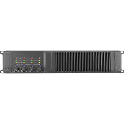 4 X CHANNEL POWER AMPLIFIER, 750W PER CH, 2 CH 1500W 70V-100V, ANALOGUE INPUT, DANTE, AES67