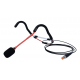 FITNESS AUDIO EMIC STUDIO EXERCISE MICROPHONE WITH TRS 3.5MM CONNECTION - RED