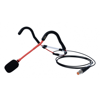 FITNESS AUDIO EMIC STUDIO EXERCISE MICROPHONE WITH TRS 3.5MM CONNECTION - RED