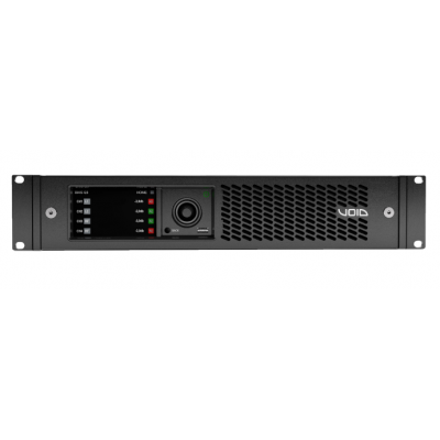 VOID ACOUSTICS 4-CHANNEL POWER AMP - 4X 2000W ARMONIA DSP ANALOG & AES & DANTE INPUTS 2OHM STABLE 2RU
