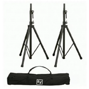 SPEAKER STANDS KIT 2x TSS-1 BLACK TRIPOD STANDS WITH BLACK CARRYING CASE