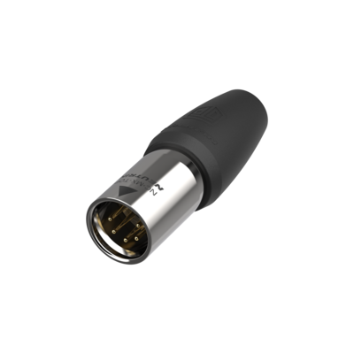 NEUTRIK NC5MX1-TOP XLR MALE 5 POLE CABLE CONNECTOR TOP IP65 GOLD CONTACTS UV RESISTANT