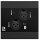 AUDAC NWP320PLUS/B NETWORKED AUDIO INPUT PANEL 2X XLR + 3.5MM BLUETOOTH 4-CH DANTE/AES67 BLACK