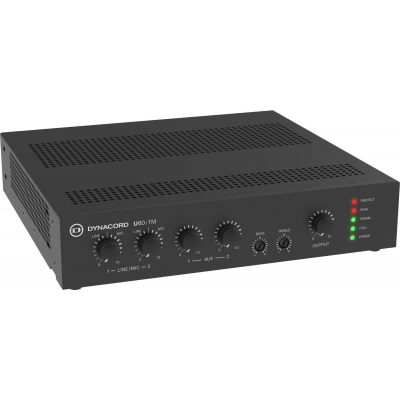 DYNACORD U60:1M MIXER AMPLIFIER 1X60W 70V 100V 4 OHM 8 OHM 1U BLACK