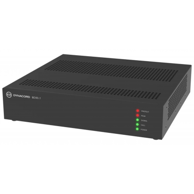 DYNACORD U240:1 POWER AMPLIFIER 1X240W 70V 100V 4 OHM 8 OHM 1U BLACK