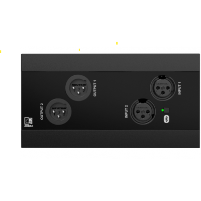 AUDAC NWP222PLUS/B NETWORKED AUDIO I/O PANEL 2X XLR IN/OUT BLUETOOTH DANTE/AES67 BLACK