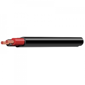 INSTALLFLEX INSSP215/200 CONTRACTOR SPEAKER CABLE 2X 1.5MM OFC DOUBLE INSULATED 200M ROLL BLACK
