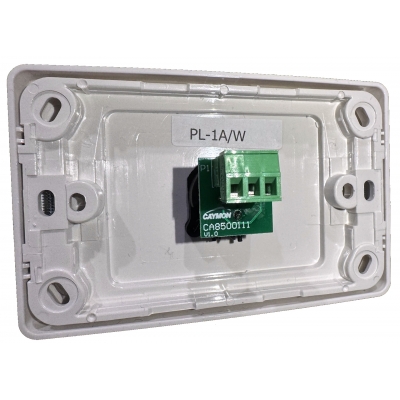 INSTALLFLEX INSWP1XF/W AUDIO WALLPLATE 1X XLR FEMALE NEUTRIK 3 PIN SOLDERLESS ON CLIPSAL WALLPLATE WHITE