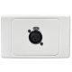 INSTALLFLEX INSWP1XF/W AUDIO WALLPLATE 1X XLR FEMALE NEUTRIK 3 PIN SOLDERLESS ON CLIPSAL WALLPLATE WHITE