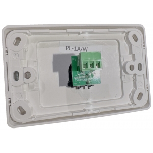 INSTALLFLEX INSWP1XM/W AUDIO WALLPLATE 1X XLR MALE NEUTRIK 3 PIN SOLDERLESS ON CLIPSAL WALLPLATE WHITE
