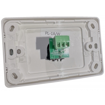 INSTALLFLEX INSWP1XM/W AUDIO WALLPLATE 1X XLR MALE NEUTRIK 3 PIN SOLDERLESS ON CLIPSAL WALLPLATE WHITE