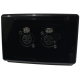 INSTALLFLEX INSWP2XF/B AUDIO WALLPLATE 2X XLR FEMALE NEUTRIK 3 PIN SOLDERLESS ON CLIPSAL WALLPLATE BLACK