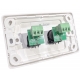 INSTALLFLEX INSWP2XM/W AUDIO WALLPLATE 2X XLR MALE NEUTRIK 3 PIN SOLDERLESS ON CLIPSAL WALLPLATE WHITE