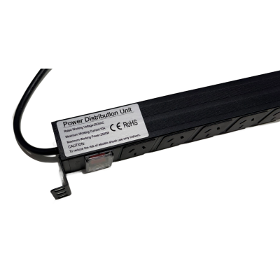 INSTALLFLEX INSPDU810MF/B POWER DISTRIBUTION UNIT 8X 10A OUTLETS MULTI FUNCTION BRACKETS RACK OR SURFACE MOUNT