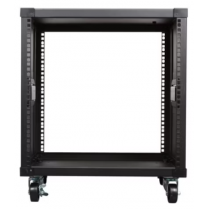 INSTALLFLEX INSPR6500/B 6RU 19 INCH PORTABLE EQUIPMENT RACK 500MM DEEP WITH WHEELS BLACK