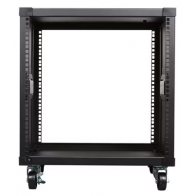 INSTALLFLEX INSPR6500/B 6RU 19 INCH PORTABLE EQUIPMENT RACK 500MM DEEP WITH WHEELS BLACK