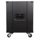 INSTALLFLEX INSPR6500/B 6RU 19 INCH PORTABLE EQUIPMENT RACK 500MM DEEP WITH WHEELS BLACK