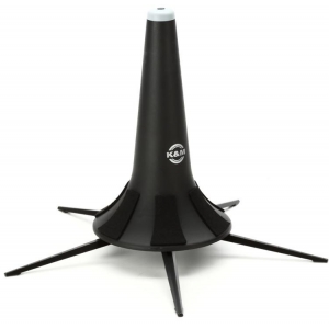 K&M 15240 FLUGELHORN STAND 5-LEG DETACHABLE BASE BLACK