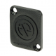 NEUTRIK DBA-BL BLANK COVER PLATE FOR D-SHAPE CUTOUTS BLACK