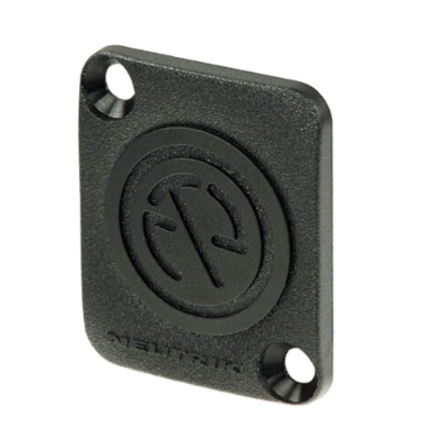 NEUTRIK DBA-BL BLANK COVER PLATE FOR D-SHAPE CUTOUTS BLACK