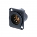NEUTRIK 5 PIN MALE CHASSIS MOUNT BLACK