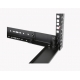 CAYMON OPR318A 18RU 19 INCH OPEN FRAME RACK ADJUSTABLE DEPTH 300–450MM BLACK