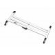 GRAVITY GKSX2W DOUBLE BRACED KEYBOARD STAND X-FRAME WHITE