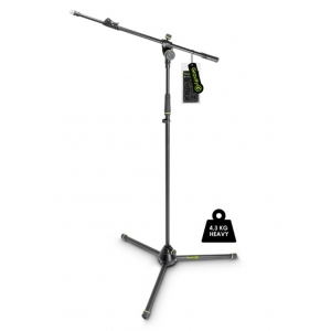 GRAVITY GMS4322HDB HEAVY DUTY MICROPHONE STAND W/ 2 POINT TELESCOPIC BOOM
