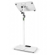 GRAVITY GLTST02W WHITE LAPTOP LECTURN STAND W/ STEEL BASE