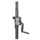 GRAVITY GSP2472B ADJUSTABLE SPEAKER POLE WITH CRANK 35MM TO M20 - BLACK