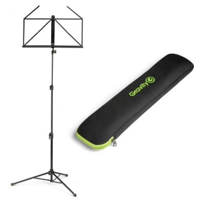 GRAVITY GNS441B FOLDING MUSIC STAND WITH CARRY BAG