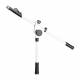 GRAVITY GMS4322W WHITE MICROPHONE STAND WITH FOLDING TRIPOD BASE