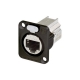 NEUTRIK NE8FDX-P6-B D-SIZE PANEL RECEPTACLE SHIELDED FEEDTHROUGH BLACK HOUSING