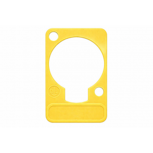 NEUTRIK DSS-4 YELLOW LETTERING PLATE FOR D-SHAPE-CONNECTORS