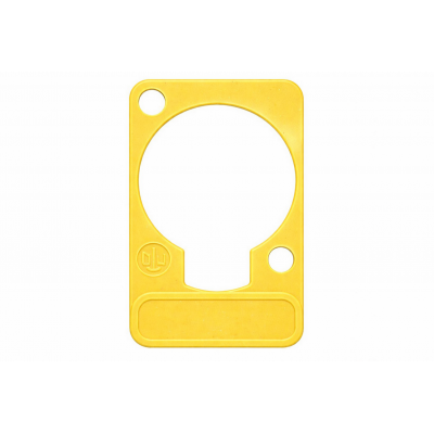 NEUTRIK DSS-4 YELLOW LETTERING PLATE FOR D-SHAPE-CONNECTORS