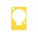 NEUTRIK DSS-4 YELLOW LETTERING PLATE FOR D-SHAPE-CONNECTORS