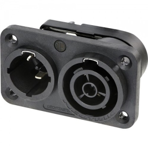 NEUTRIK NAC3PX-TOP POWERCON TRUE1 TOP APPLIANCE IN/OUT CONNECTOR, IP65/UV RESISTANT WITH NU-SCNAC-PX