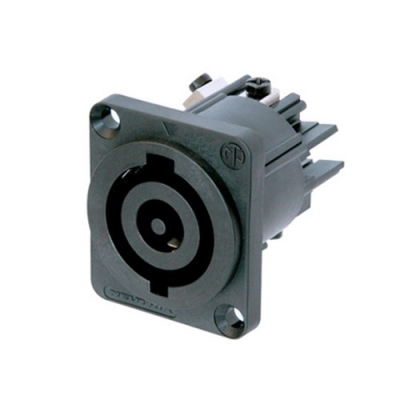 NEUTRIK NAC3MP-HC 32 AMPS POWERCON PANEL CONNECTOR LOCKING BLACK