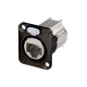 NEUTRIK NE8FDX-Y6-B CAT6A D-SIZE PANEL RECEPTACLE SHIELDED IDC TERMINATION BLACK HOUSING