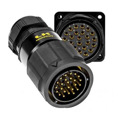 LINK LKA 32/25R MV P M63 25-PIN MALE CABLE SPEAKER CONNECTOR M63 GLAND 3X 08N40 OR 6X 04N40