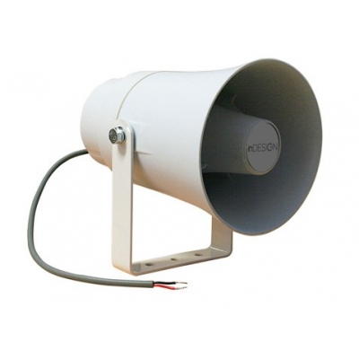 INDESIGN IDH-10-1 10W HORN SPEAKER 100V Ø143X210MM RAL9013