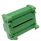 AUDAC ARJ12P JUNCTION BOX RJ45 TO 2X 3-PIN TERMINAL BLOCK MINI DIN RAIL GREEN