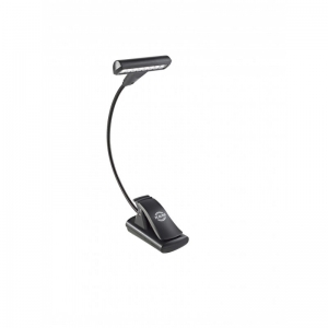 K&M 12247 T-MODEL LED FLEXLIGHT MUSIC STAND LIGHT 8X LED CLIP UPTO 25MM BLACK