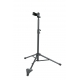 K&M 15060 BASS CLARINET STAND HEIGHT 700–1200MM STEEL FOLDING FELT-LINED BLACK